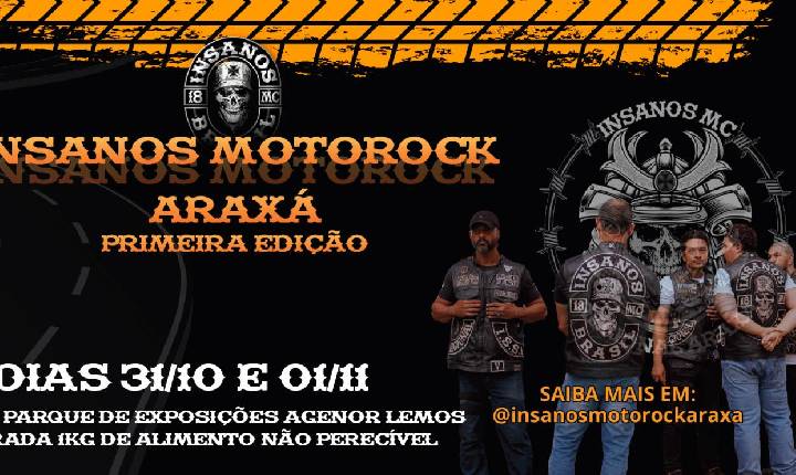 Festival “1º Insanos Moto Rock” movimenta Araxá neste fim de semana com apoio da Prefeitura