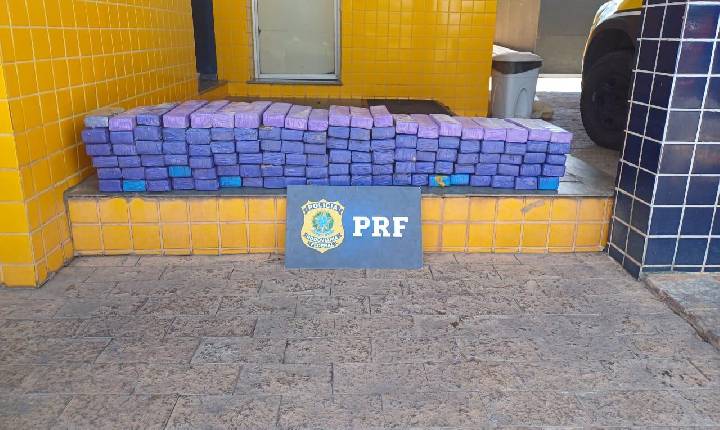 PRF apreende 120 kg de maconha na BR-262