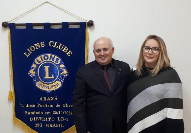 Lions Clube de Araxá empossa a nova diretoria e tem o jornalista Wellington Marques como presidente