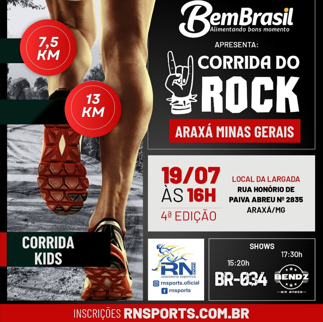 Bem Brasil patrocina Corrida do Rock em Araxá-MG
