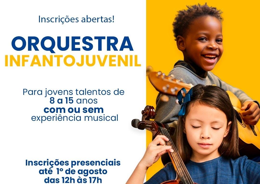 Escola Municipal de Música abre inscrições para formação da Orquestra Infantojuvenil