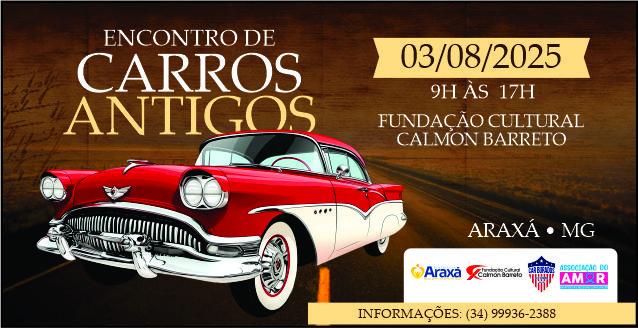 Fundação Cultural Calmon Barreto recebe Encontro de Carros Antigos de Araxá