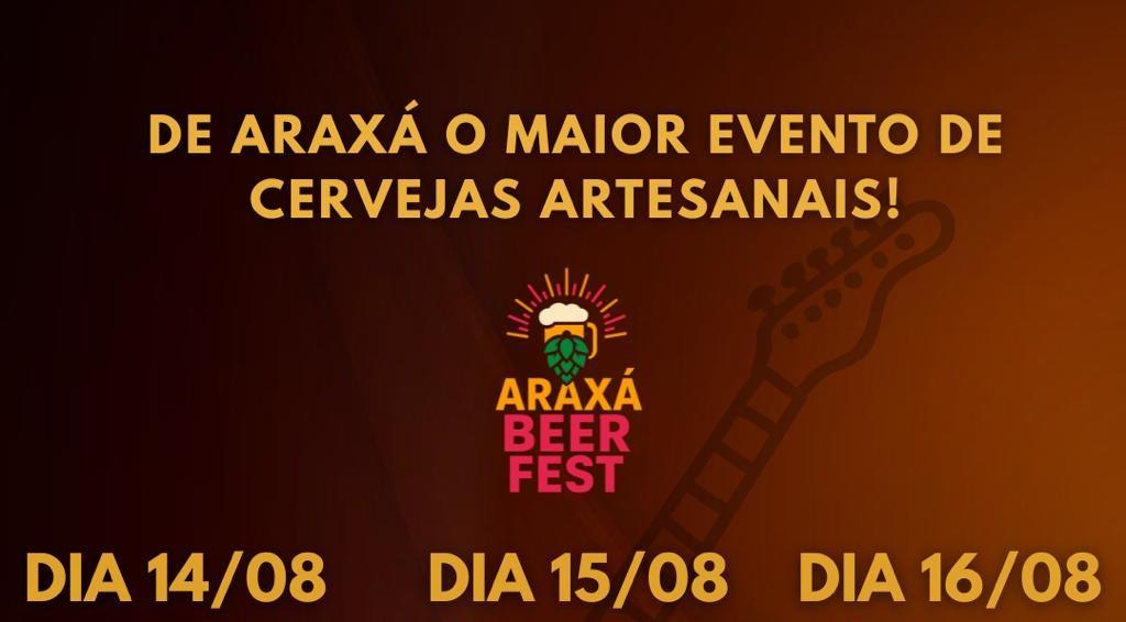 Araxá Beer Fest será realizado nos dias 14 a 16 de agosto na Fundação Cultural Calmon Barreto
