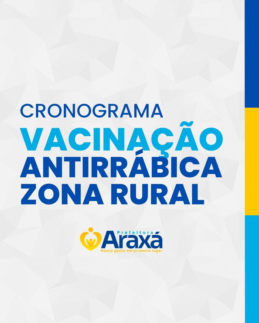 Vacinação antirrábica - 26/08 - Terça-feira