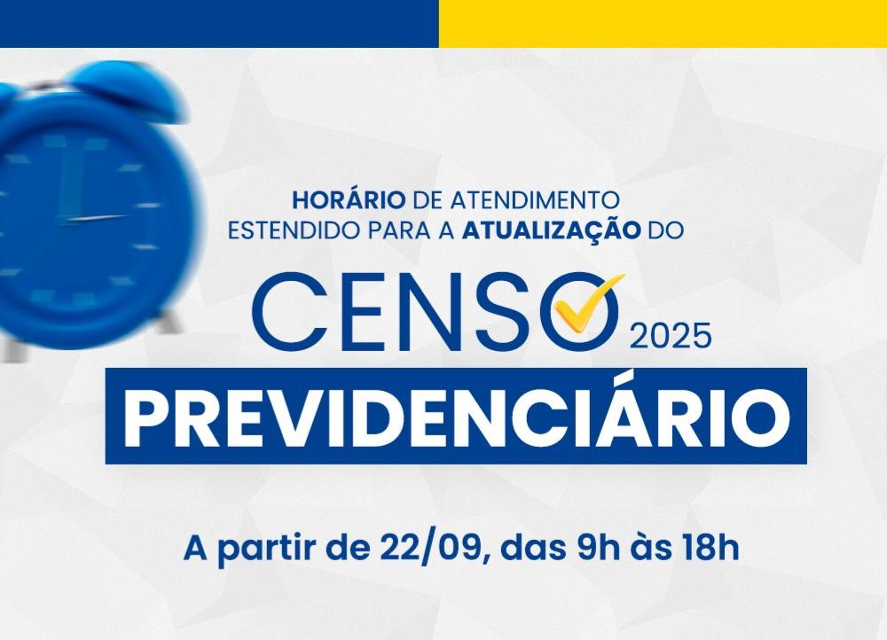 Iprema alerta para o fim do prazo do Censo Previdenciário; atendimentos acontecem até 4 de outubro