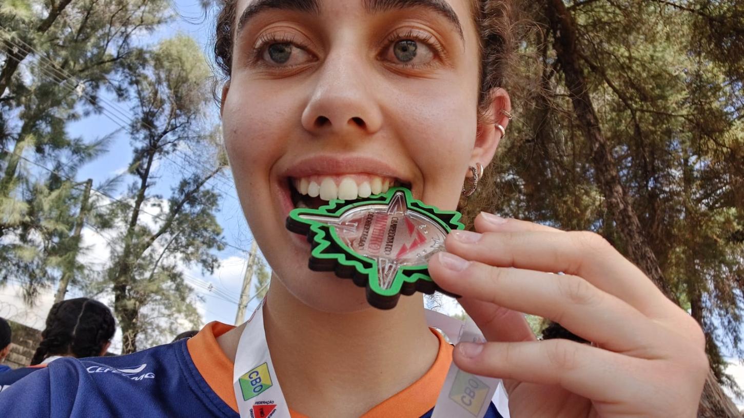 Maria Fernanda Borges foi 3º lugar no Campeonato Mineiro de Orientação