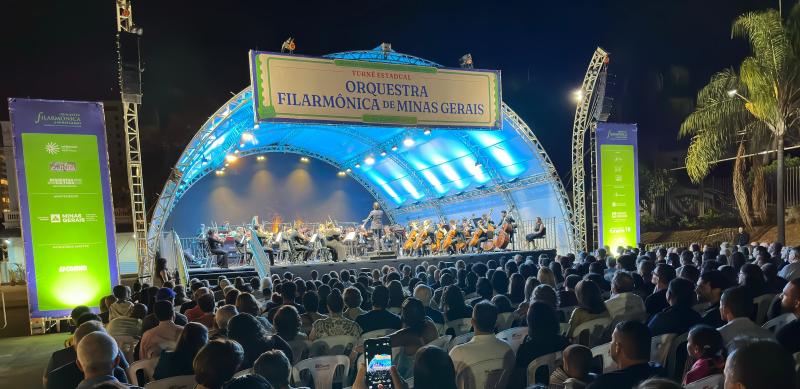 Orquestra Filarmônica de Minas Gerais reúne mais de 1.700 pessoas em apresentação na Fundação Cultural Calmon Barreto