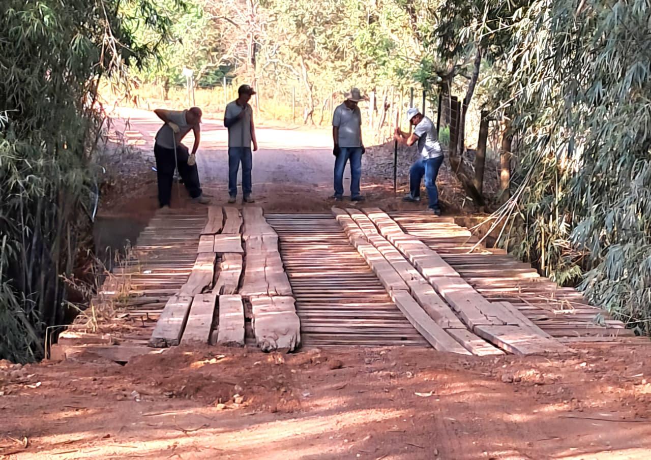 Ponte do Rio Tamanduá é interditada para manutenção