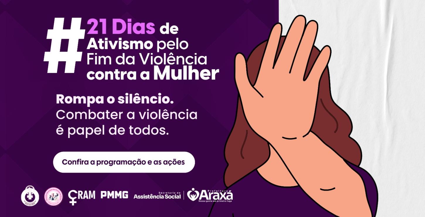 Araxá inicia os 21 Dias de Ativismo pelo Fim da Violência contra as Mulheres nesta quinta (20), Dia da Consciência Negra