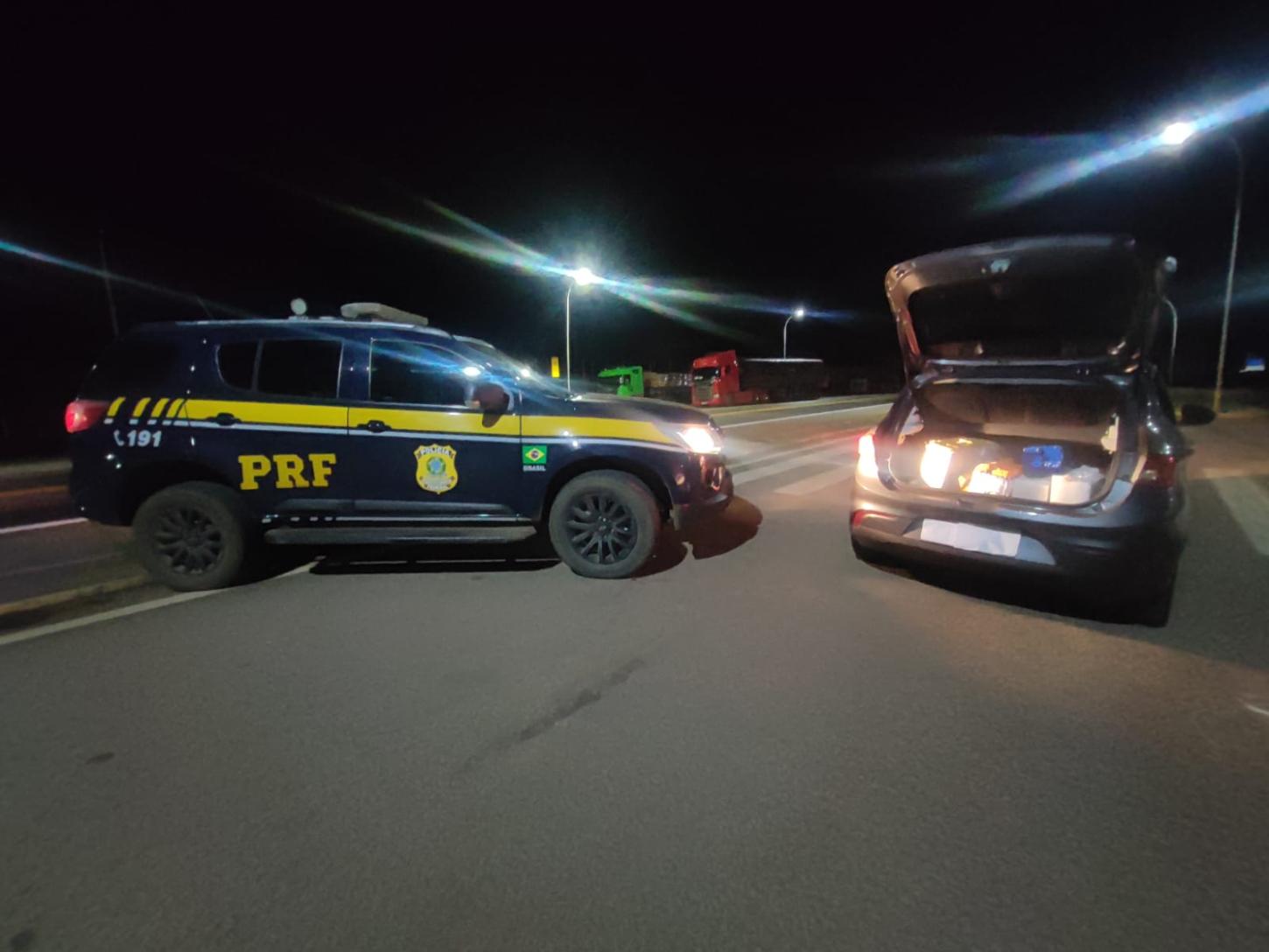 PRF prende um homem por tráfico de drogas, transportando cerca de 130 KG de maconha.