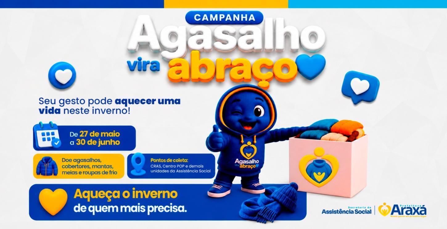 Campanha do Agasalho 2026 convida população a compartilhar calor e solidariedade