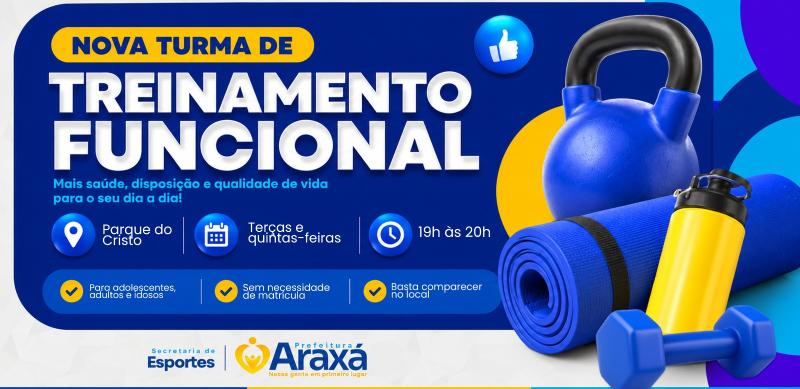 Prefeitura amplia treinamento funcional gratuito com aulas noturnas no Parque do Cristo