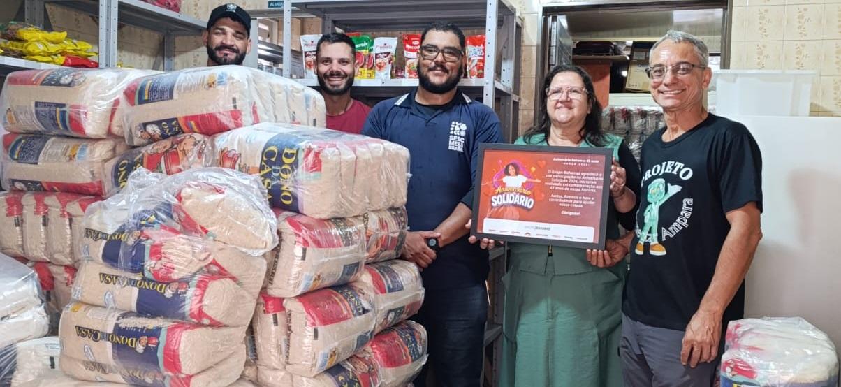 Campanha Aniversário Solidário do Bahamas arrecada mais de 4,7 toneladas de alimentos para a Ampara