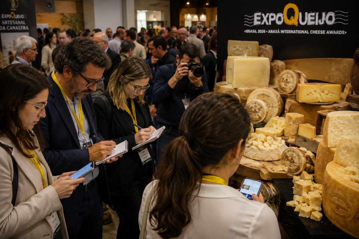 Mais de 60 jornalistas do Brasil e do exterior vão cobrir presencialmente a ExpoQueijo Brasil