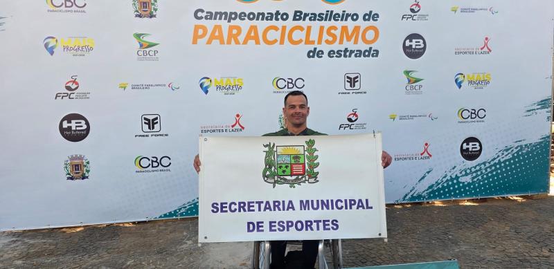 Atleta paralímpico de Araxá se destaca entre os melhores do Campeonato Brasileiro de Paraciclismo