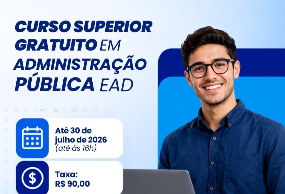 Polo UAB Araxá abre inscrições para curso gratuito de Bacharelado em Administração Pública