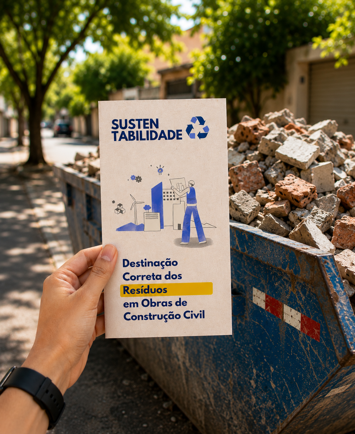Vai fazer uma obra? IPDSA orienta sobre o descarte correto de entulho e reforça cuidados ambientais