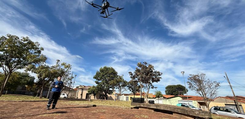Monitoramento por drones alcança mais de 8 mil possíveis criadouros e reforça combate à dengue em Araxá