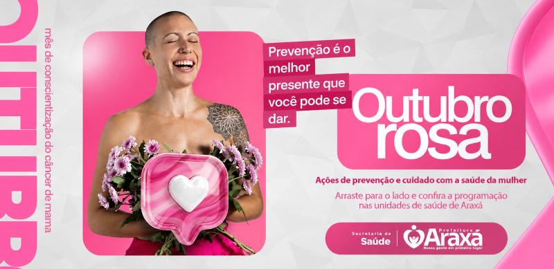 Outubro Rosa amplia atendimentos com programação especial nas unidades de saúde de Araxá; confira o cronograma