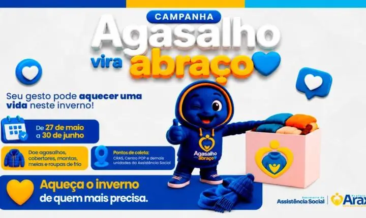 Campanha do Agasalho 2026 convida população a compartilhar calor e solidariedade
