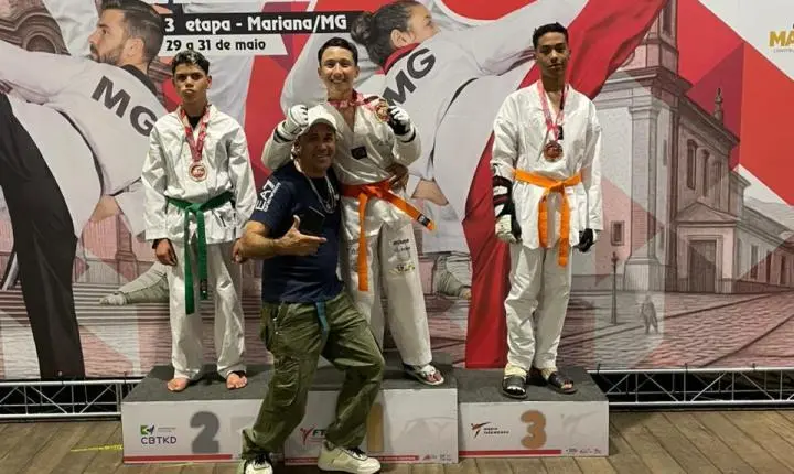 Equipe de Araxá conquista títulos e classificações na 3ª etapa do Campeonato Mineiro de Taekwondo