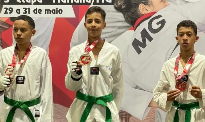 Equipe de Araxá conquista títulos e classificações na 3ª etapa do Campeonato Mineiro de Taekwondo