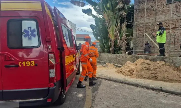 Homem morre após cair de andaime de cinco metros 