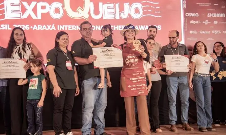 Minas domina a ExpoQueijo Brasil 2026 com Super Ouro e 67 troféus na maior competição das Américas