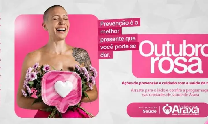 Outubro Rosa amplia atendimentos com programação especial nas unidades de saúde de Araxá; confira o cronograma