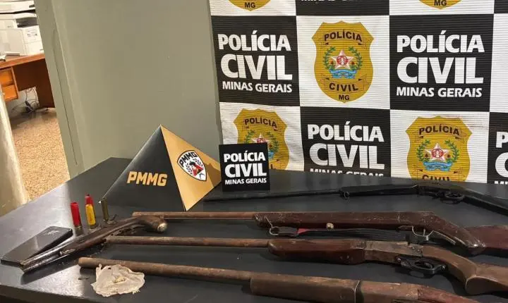 Polícia Civil prende homem por tráfico e apreende cinco armas de fogo