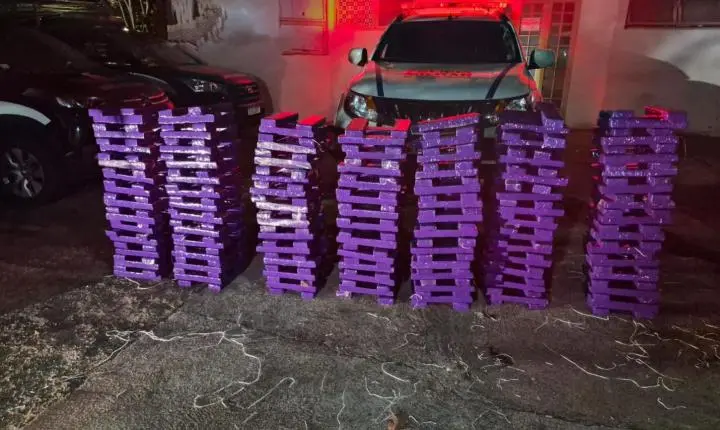POLÍCIA MILITAR APREENDE CERCA DE 300 KG DE MACONHA DURANTE OPERAÇÃO EM ARAXÁ