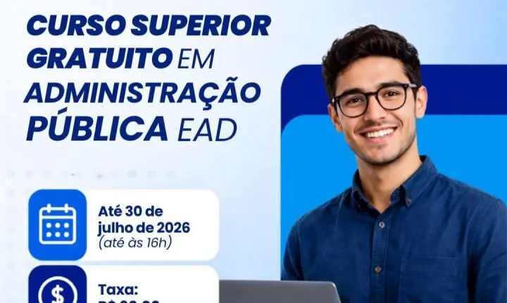 Polo UAB Araxá abre inscrições para curso gratuito de Bacharelado em Administração Pública