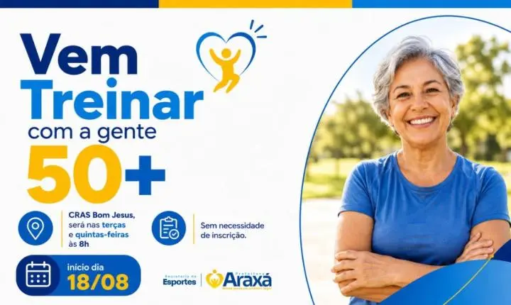 Prefeitura de Araxá inicia novas turmas de alongamento e funcional para pessoas 50+ no CRAS Bom Jesus