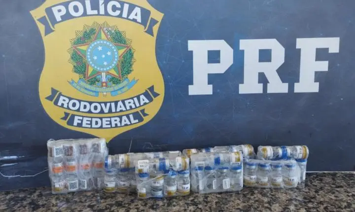 PRF apreende carga de medicamentos e bicicletas elétricas trazida ilegalmente do Paraguai na BR-262 