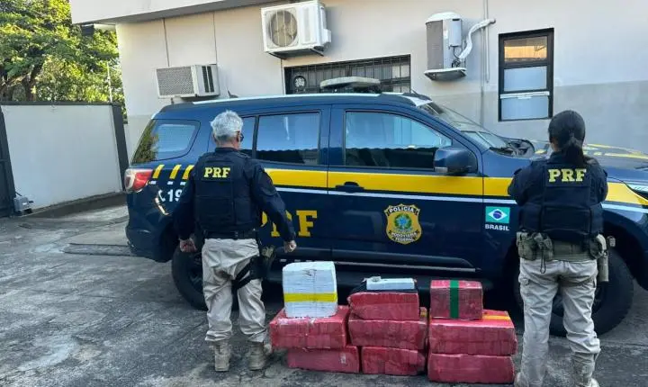 PRF apreende mais de 146 kg de maconha na BR-262