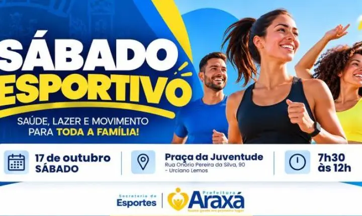 Secretaria de Esportes realiza manhã de atividades gratuitas na Praça da Juventude neste sábado (17)