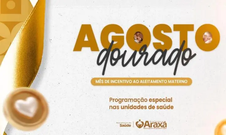Secretaria de Saúde promove programação especial durante o Agosto Dourado, mês de incentivo ao aleitamento materno
