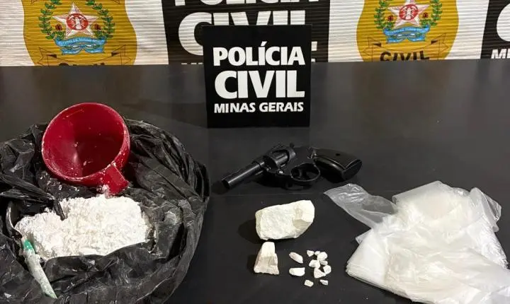 Suspeito de tráfico é preso em flagrante; réplica de arma foi apreendida