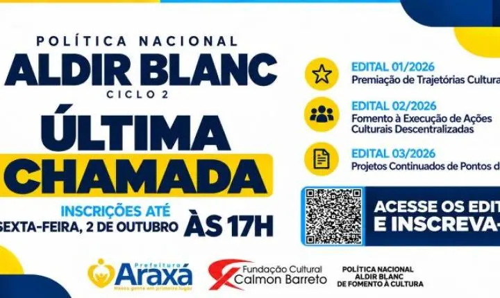 Última chamada: inscrições para editais da Política Nacional Aldir Blanc terminam nesta sexta-feira (2)