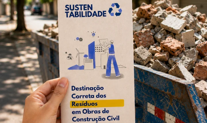 Vai fazer uma obra? IPDSA orienta sobre o descarte correto de entulho e reforça cuidados ambientais